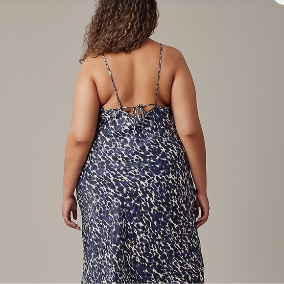 Hudson North - Plus Size Satin Midi Slip Dress, Open Back - Picture 6 of 7